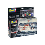 KIT PARA MONTAR REVELL MODEL SET NAVIO SEARCH & RESCUE VESSEL HERMANN MARWEDE 1/200 78 PEÇAS COMPLETO COM TINTAS COLA E PINCEL REV 65812